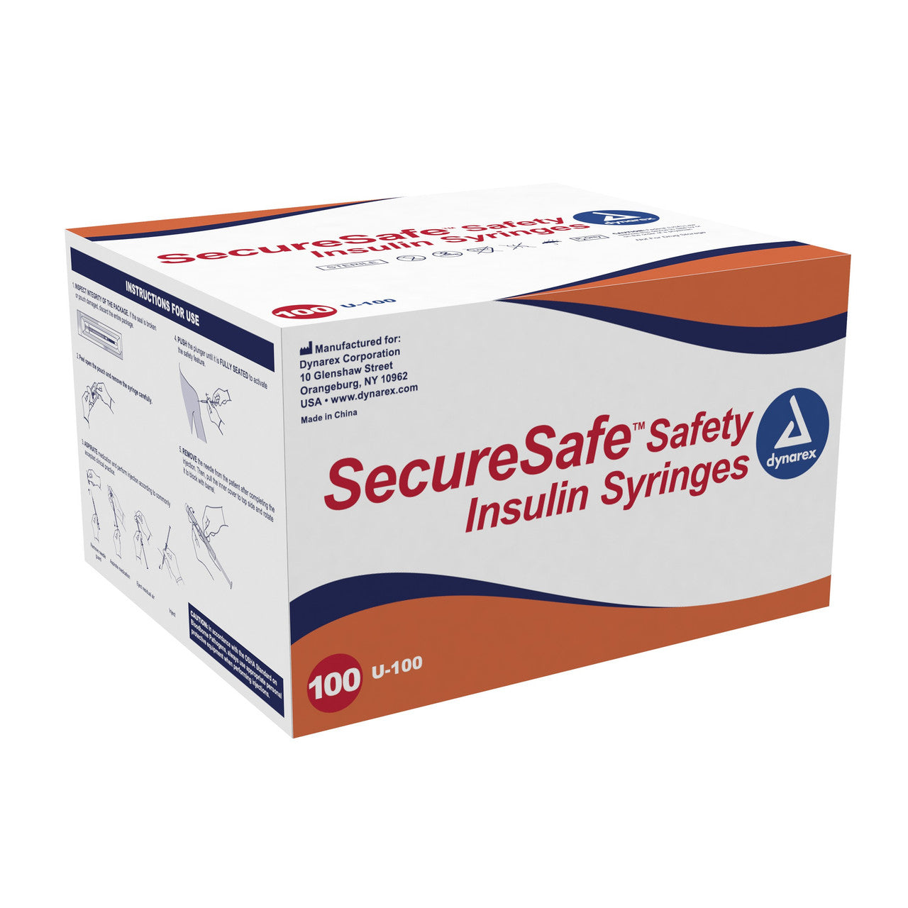 Dynarex SecureSafe™ Safety Insulin Syringes