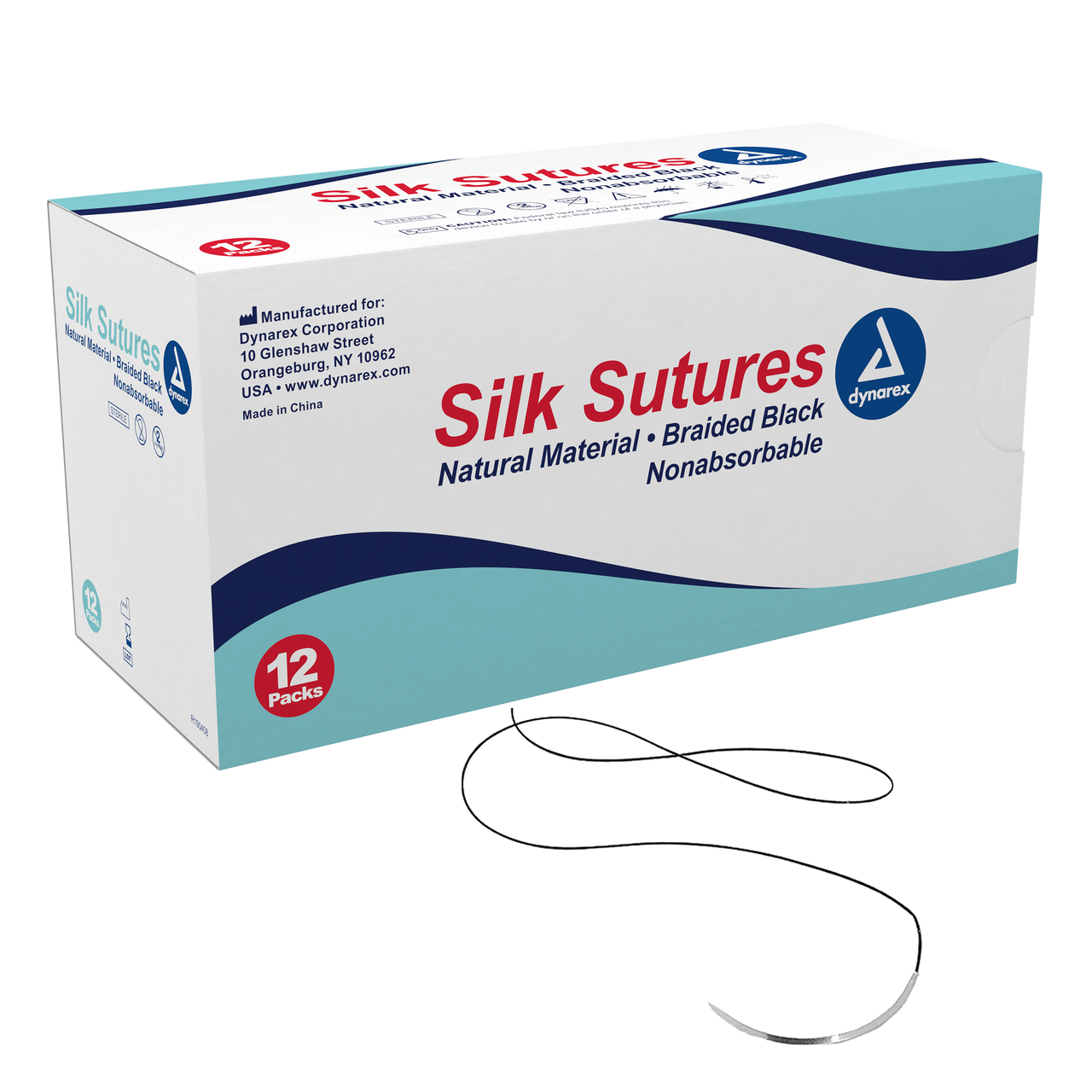 Dynarex Braided Silk Sutures