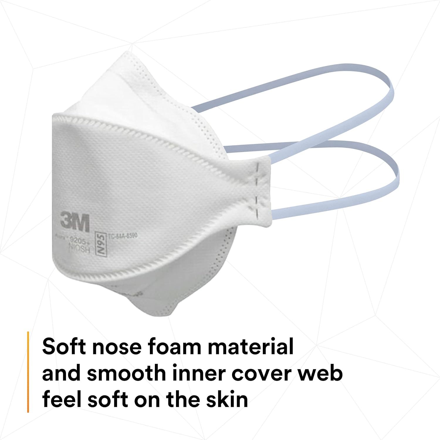 3M™ 9205+ N95 Aura Particulate Disposable Respirator, Foldable
