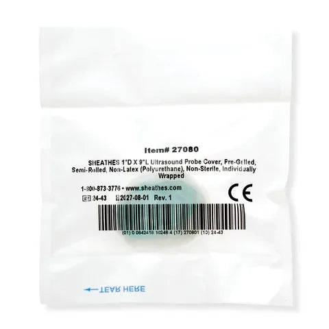 Cone Instruments/Marketlab Pre-Gelled Ultrasound Probe Covers with and without Debris Shield