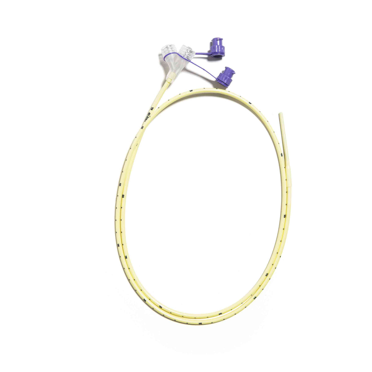 Avanos Medical Feeding Tube with ENFit® Connector, 36", Yellow, Sterile, Single-Use, Non-Weighted