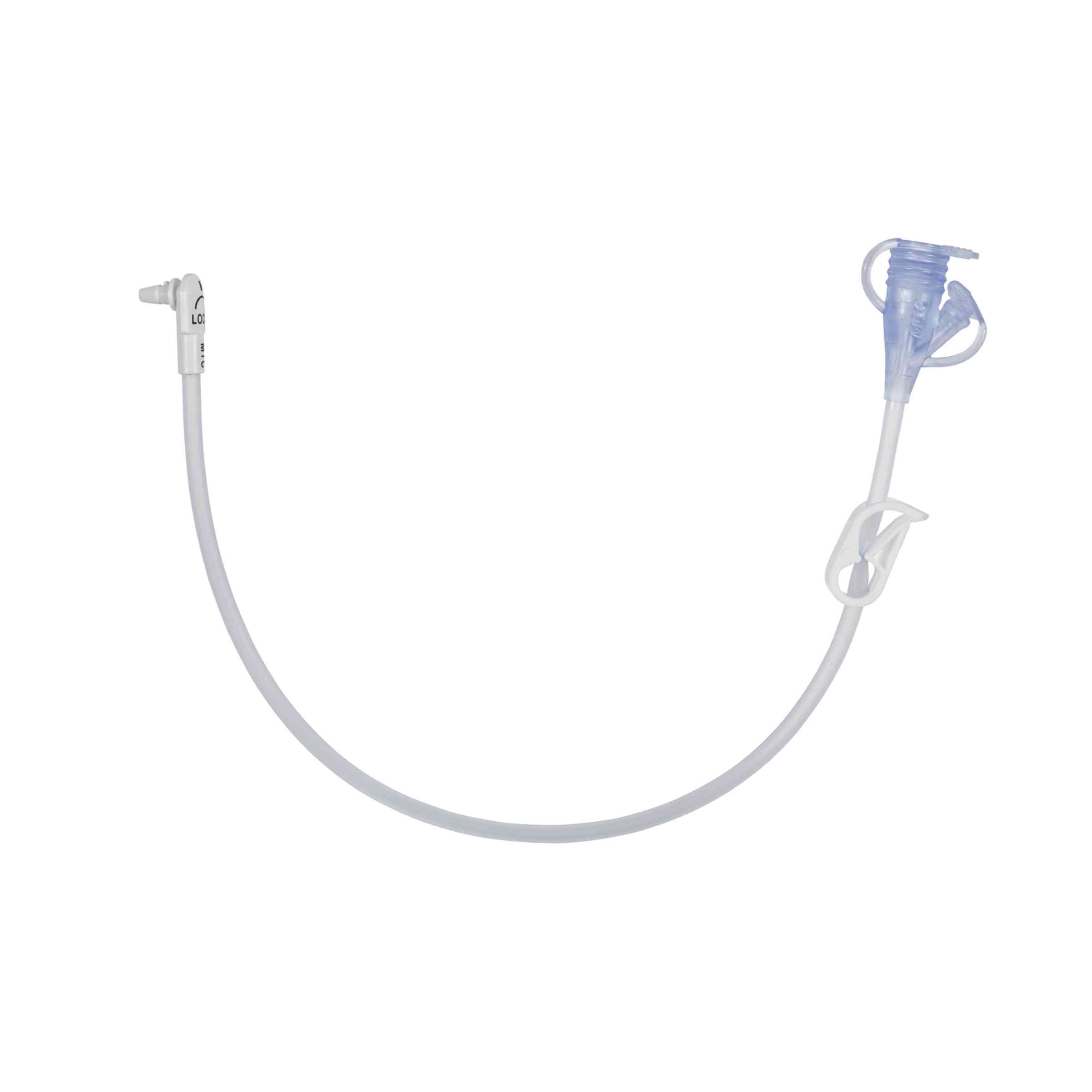 Avanos Medical Secur-Lok Extension Set, Right Angle Connector, 2-Port Y & Clamp