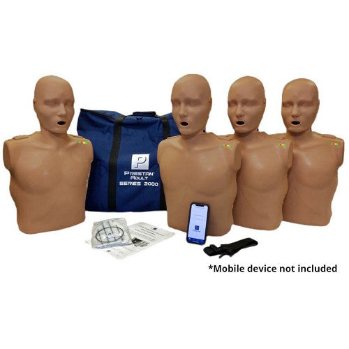 Maniquí profesional para adultos serie 2000 PRESTAN-PP-AM-2000-4-DS con retroalimentación de RCP avanzada