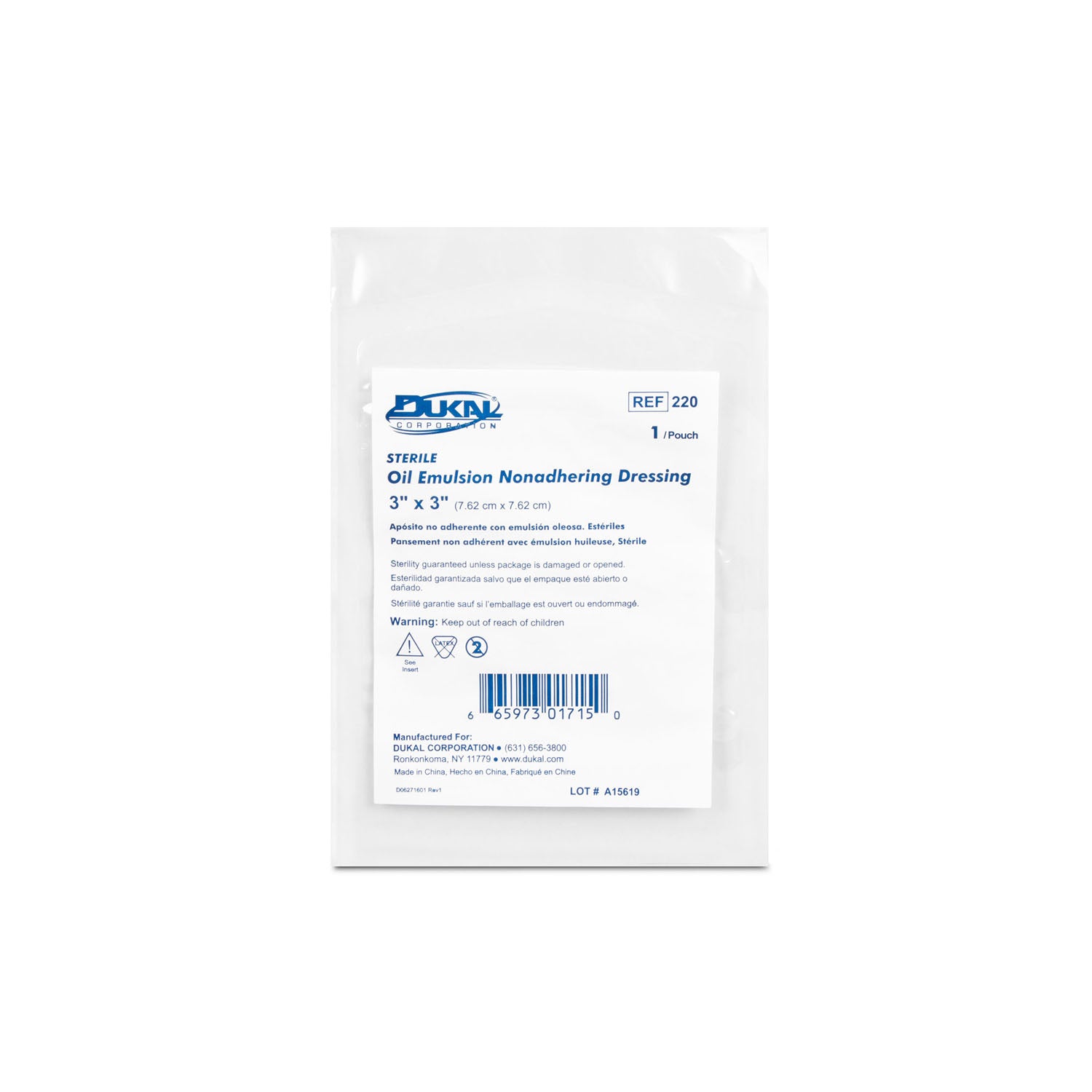 Dukal Corporation Alba Permeable Non-Adhering Dressings