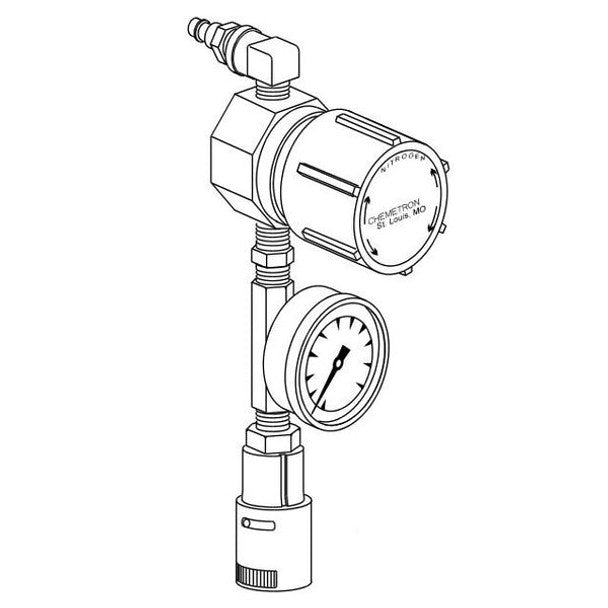 ALLIED-11-20-0022 Nitrogen Regulator with 90 Deg, DISS Female Inlet