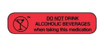 Apothecary Products-40008 "DO NOT DRINK ALCOHOLIC" Label (Pack of 1000)