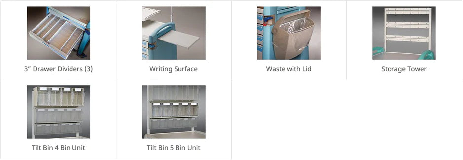 Capsa Healthcare Avalo® Medical Cart Accessories