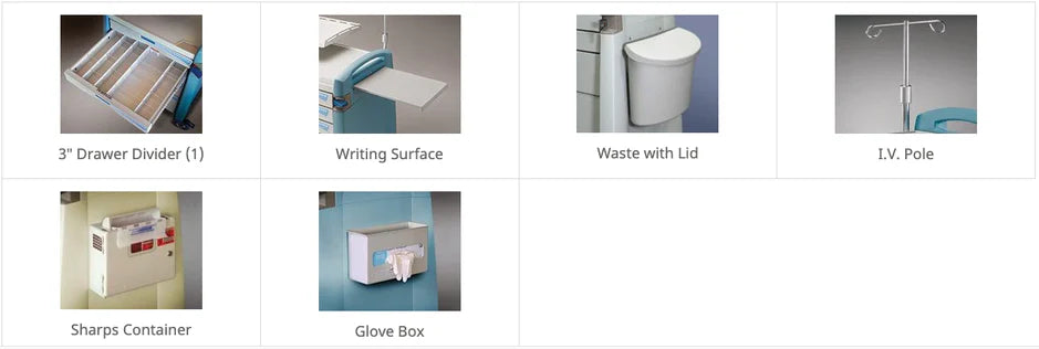 Capsa Healthcare Avalo® Medical Cart Accessories