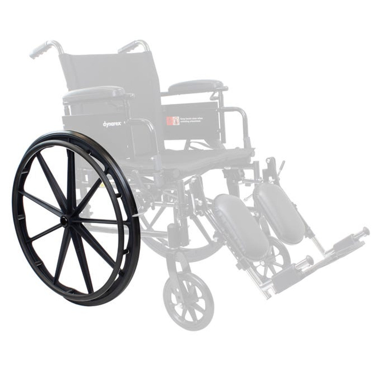 Dynarex DynaRide Wheelchair Fork Black, 1
