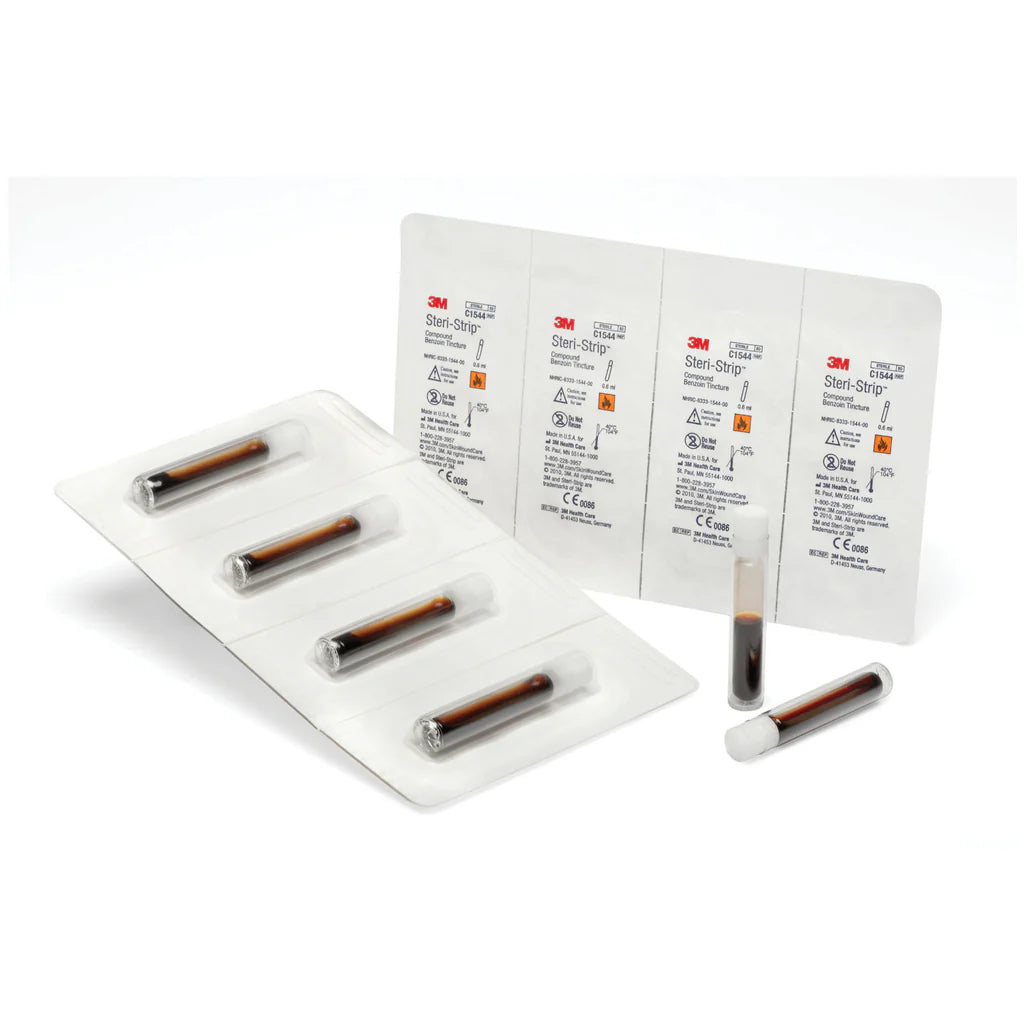 Solventum/3M-C1544-Benzoin Tincture, 2/3cc Vial, 40/bx, 4 bx/cs (Continental US+HI Only) (Item is considered HAZMAT and cannot ship via Air or to AK, GU, HI, MP, PR, VI)