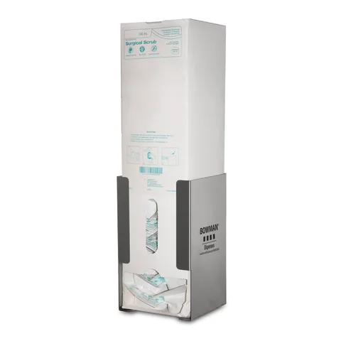 Bowman Dispensers/Marketlab-CL007-0300 Stainless Surgical Hand/Nail Brush Dispenser • 5.31"W x 5.31"D x 9.03"H