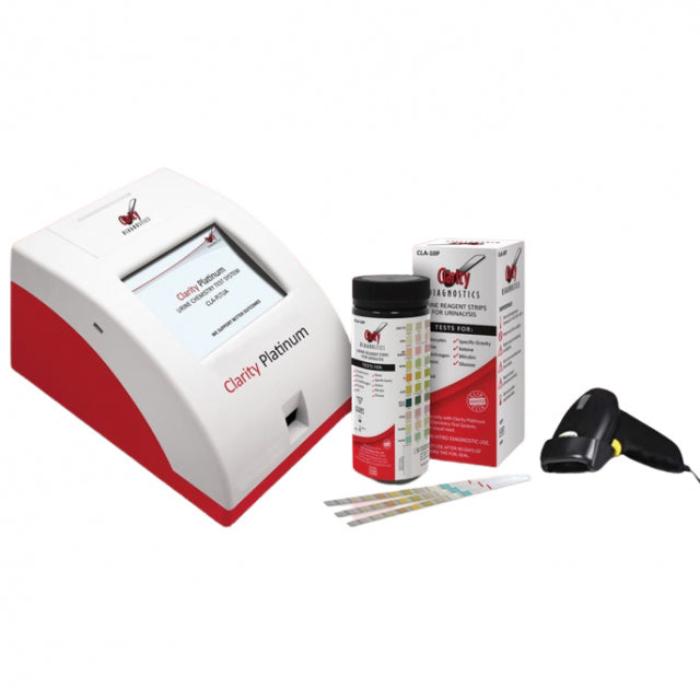 Clarity-CLA-PLTUAPROMO5 Platinum Urine Analyzer Starter Kit with 5 Bottles of Test Strips and Barcode Reader (1 kit)