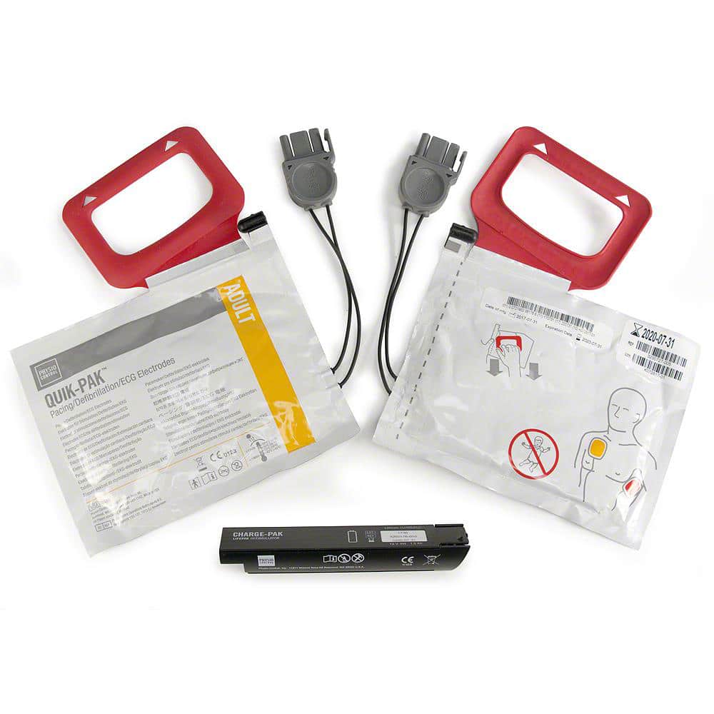 STRYKER-11403-000001 Kit de reemplazo LIFEPAK CR Plus para Charge-Pak 2 juegos de electrodos