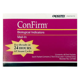 Crosstex ConFirm™ Premium Test Service Mail-in Sterilizer Indicators Monitoring Service