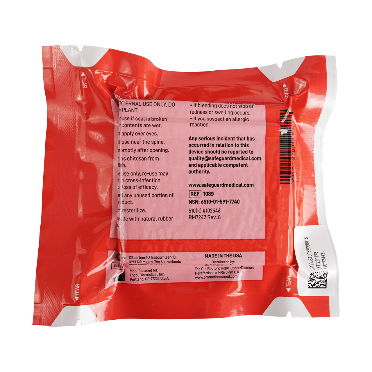 Safeguard Medical-PDF130 ChitoGauze, XR Pro