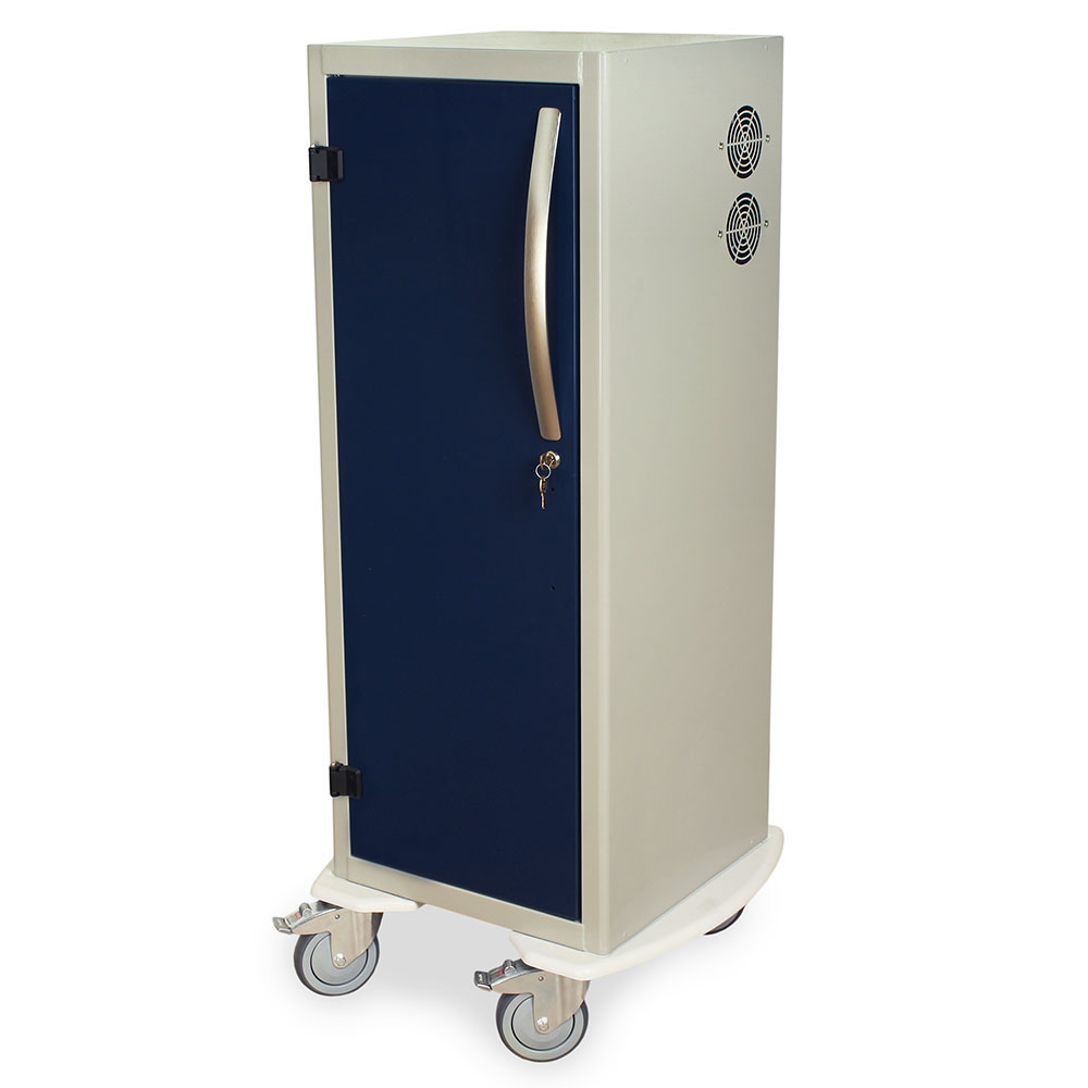 Harloff-DSC24TK-DP-Short Savary Dilator Drying Cart with HEPA Filter for Dilators Up To 28"L - Key Lock
