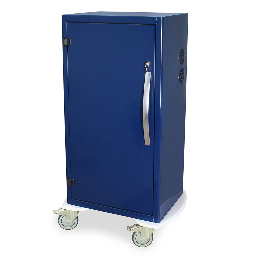 Harloff-DSC36TK-DP-High Volume Tall Savary Dilator Drying Cart with HEPA Filter for Dilators Up To 39"L - Key Lock
