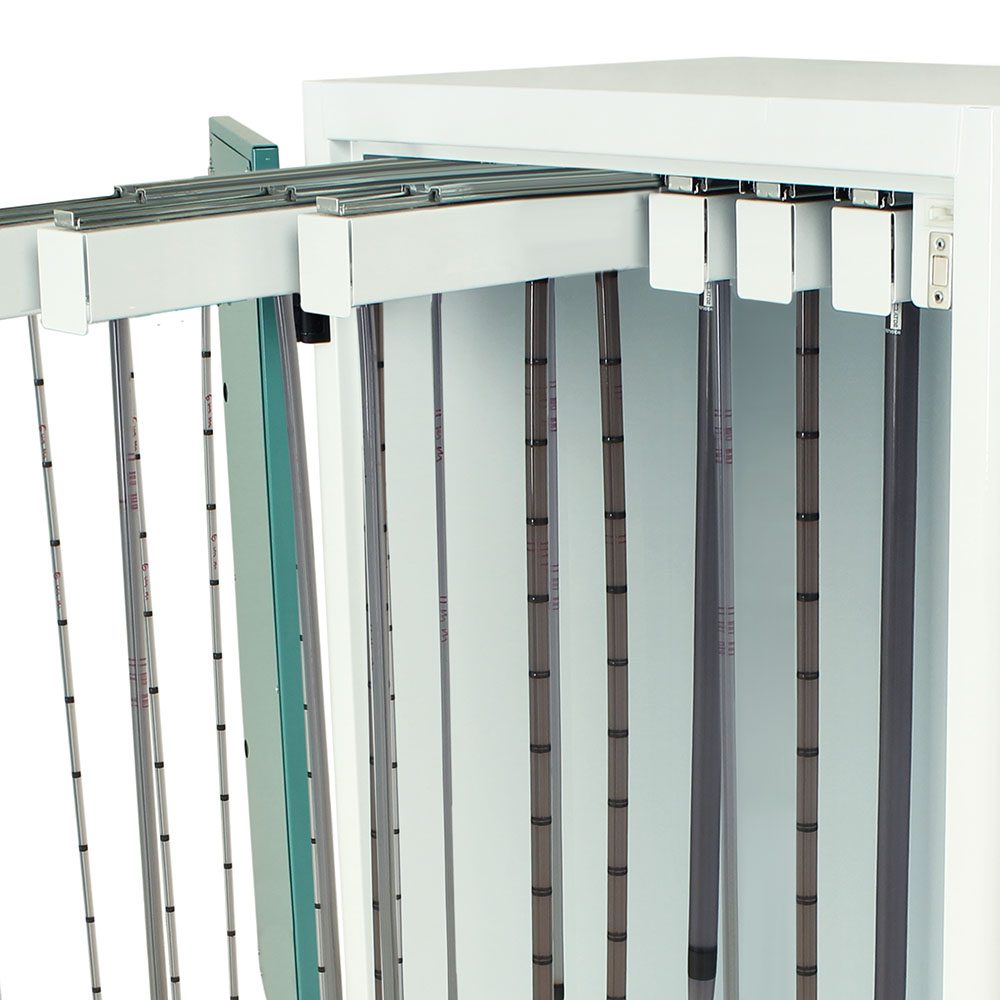Harloff-DSC36TK-DP-High Volume Tall Savary Dilator Drying Cart with HEPA Filter for Dilators Up To 39"L - Key Lock