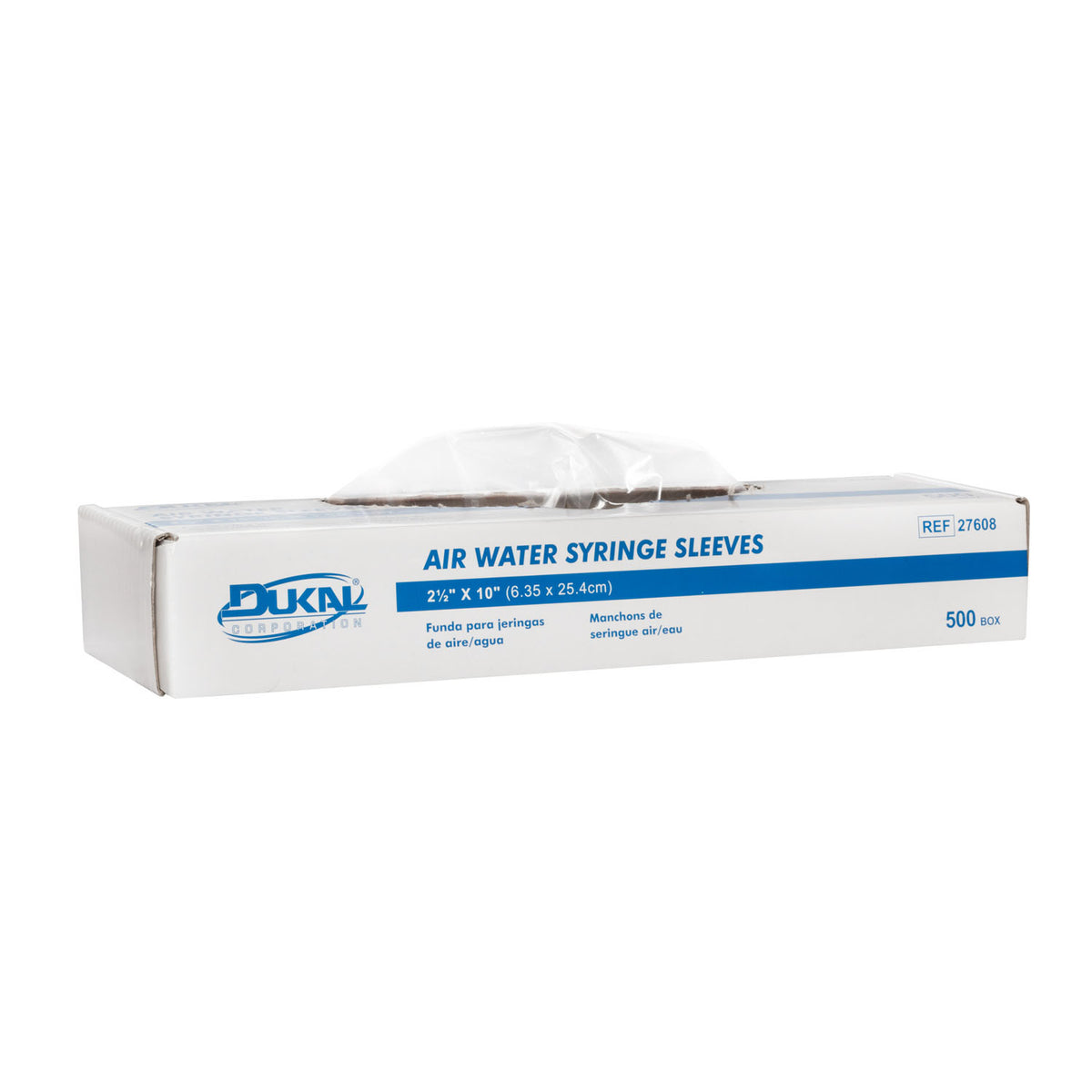 Dukal Corporation-27608 Air/ Water Syringe Sleeves, 2½" x 10" (500/bx, 36 bx/cs, 28 cs/plt)