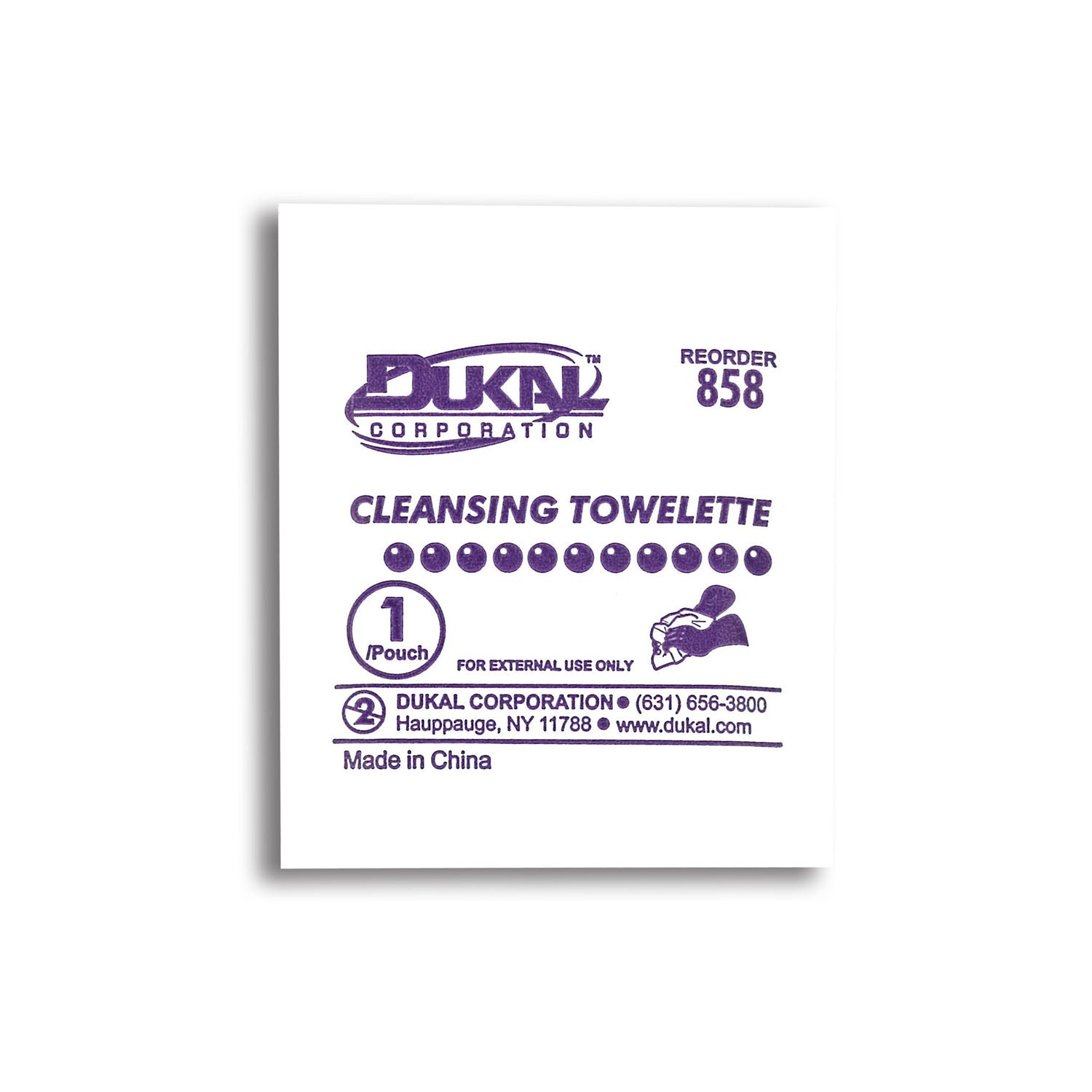 Dukal Corporation Cleansing Towelette, 5" x 8"