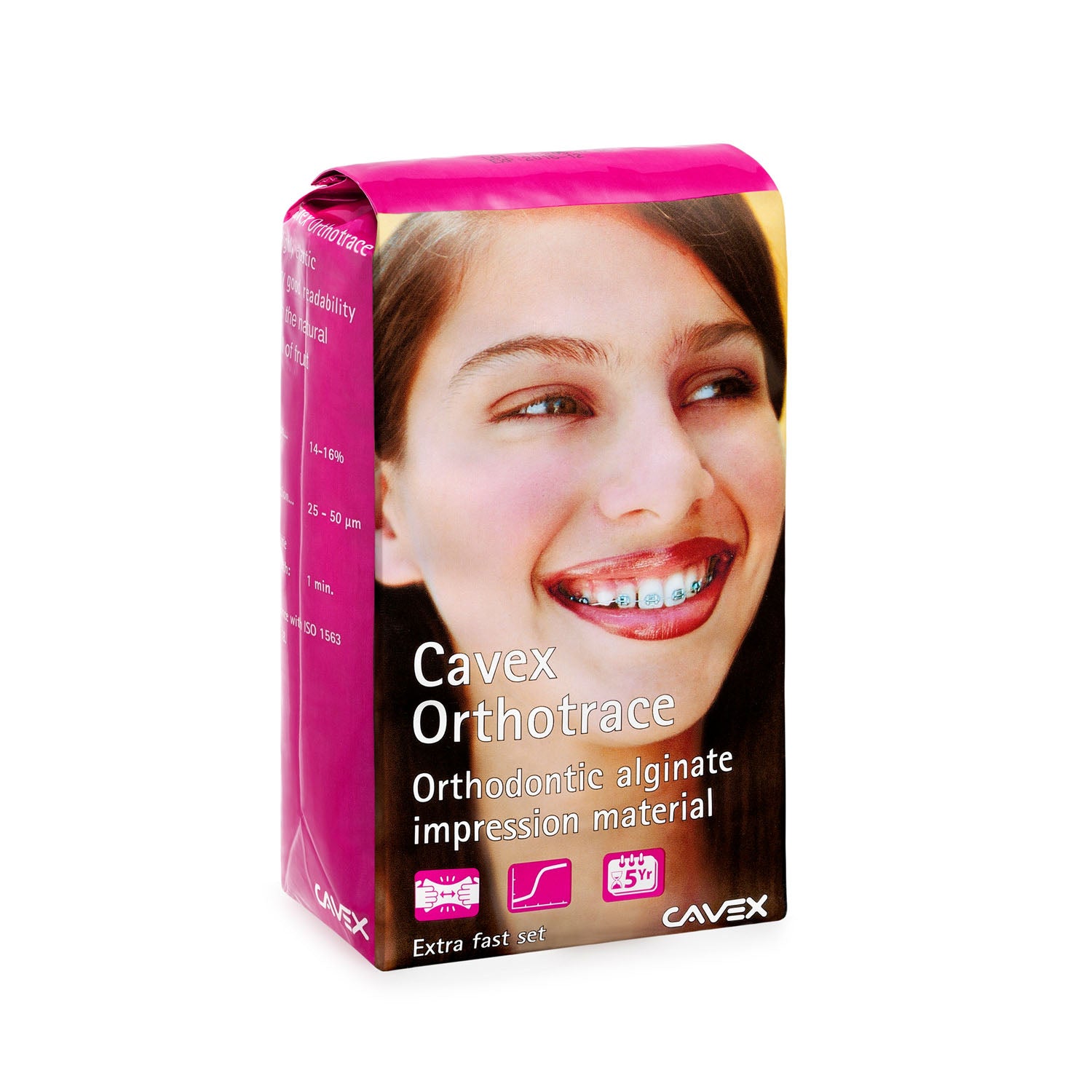 Dukal Corporation-AA380 Cavex Orthotrace Orthodontic Alginate, X-Fast Set, Dust-free (500g bag,20 bg/cs)