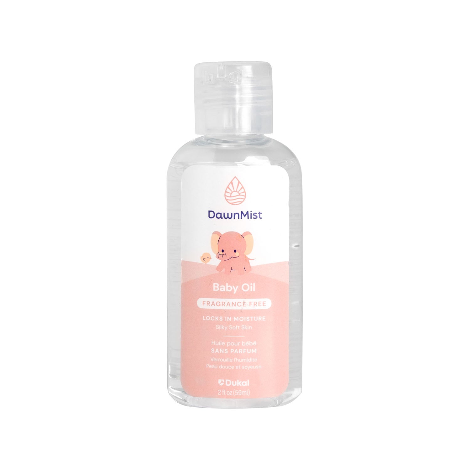 Dukal Corporation DawnMist Baby Oil, Fragrance-Free