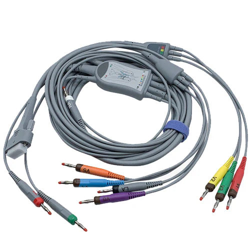 Cable de ECG EDAN (4 mm, conector tipo banana, AHA). 01.57.107048