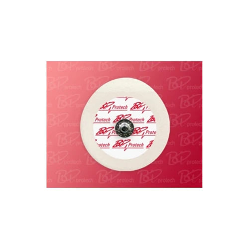 Electrodos de espuma con botón EDAN Bio ProTech para adultos (1000 unidades, 100 unidades/paquete, tipo ESPUMA/BOTÓN desechables). Compatibles con cables de sujeción y de presión