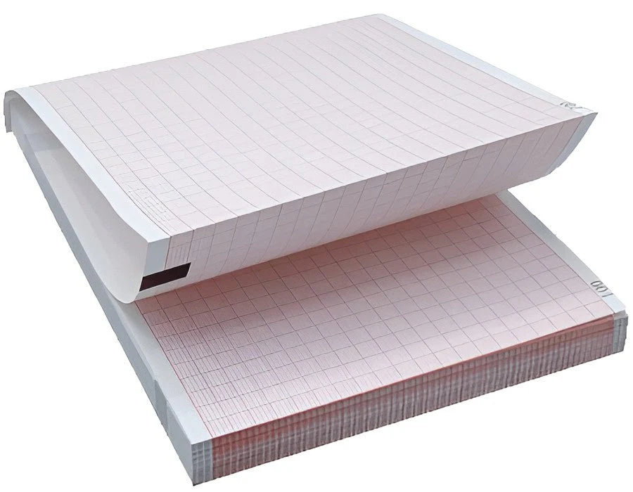 Papel de registro EDAN (plegado en Z, 110 mm x 140 mm x 144 P). Se vende en paquetes de 10 por CAJA.