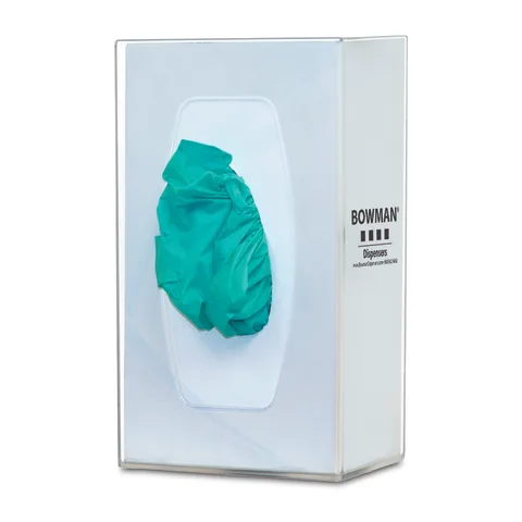 Bowman Dispensers/Marketlab-GL100-1214 Polycarbonate Glove Box Dispenser, Single with Springs • 5.84"W x 4.22"D x 10.11"H