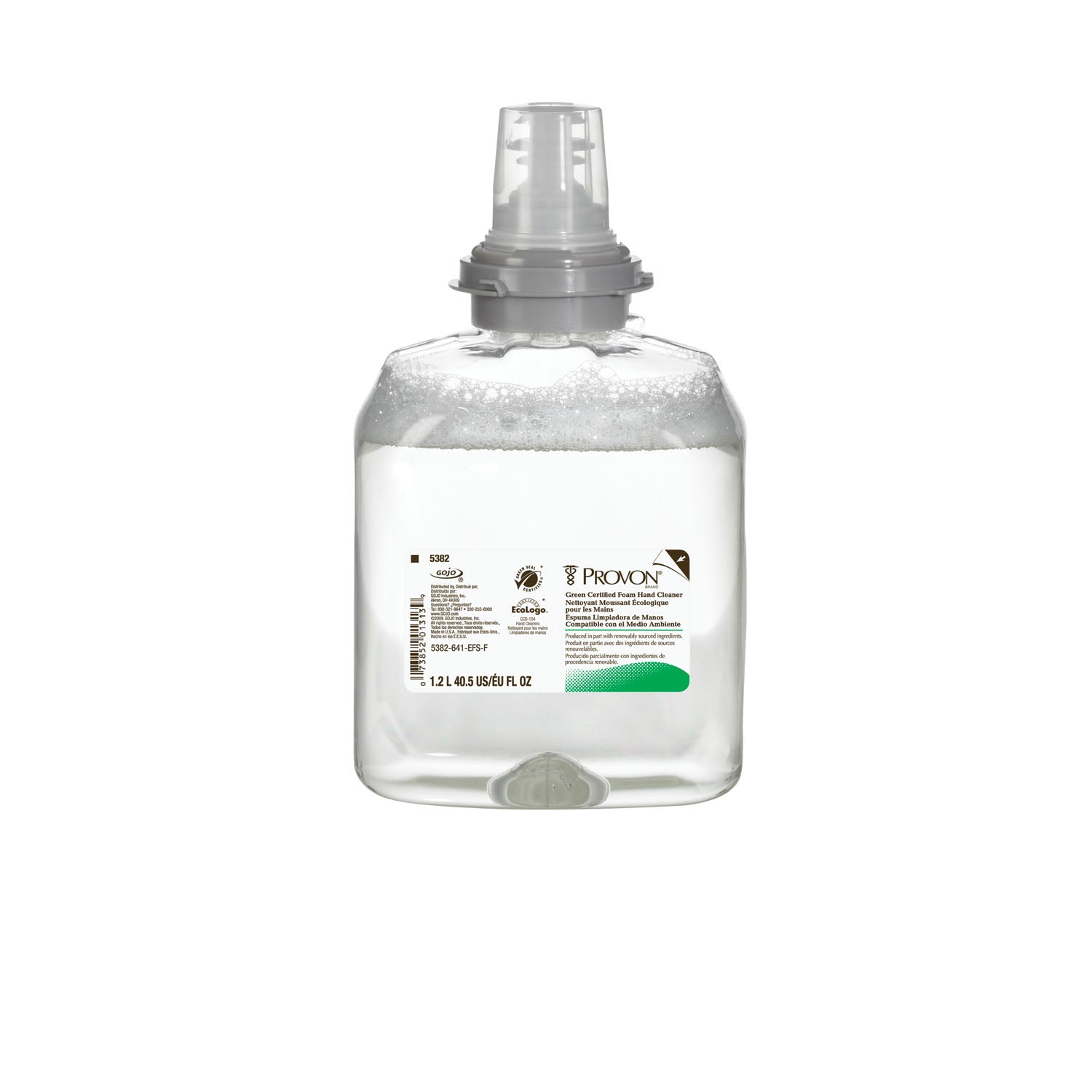 Gojo-5382-02 Green Certified Foam Cleaner, TFX™ 1200mL (2/cs)