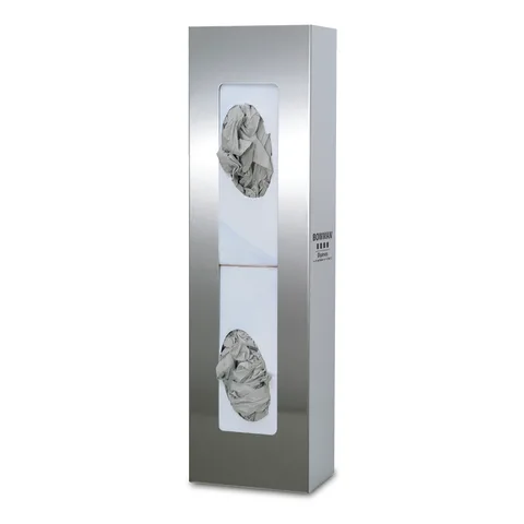 Bowman Dispensers/Marketlab Stainless Steel Vertical Glove Box Dispenser