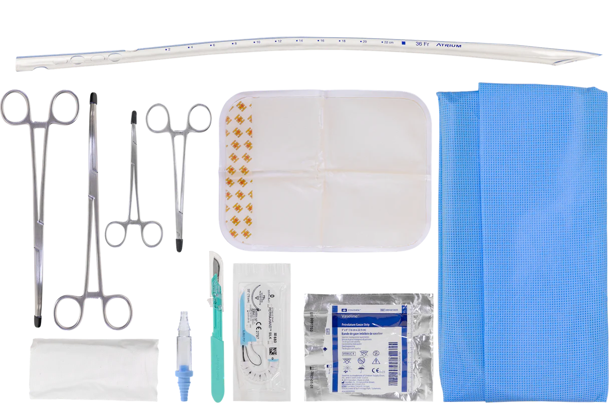 Safeguard Medical-HHCTUINK01-05 Emergency Chest Tube Insertion Kit (Box of 5)