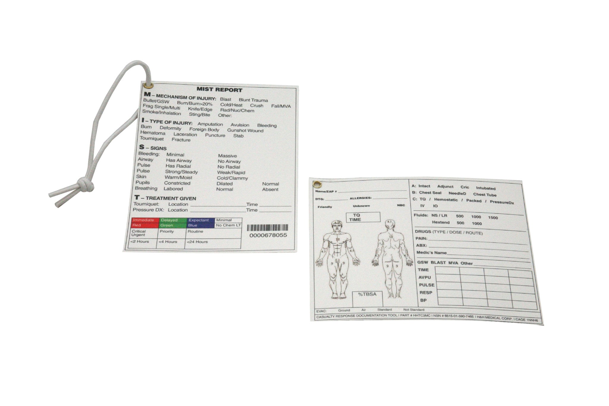 Safeguard Medical-HHTC3MC-CA Tactical Combat Casualty, Card Marine Corps Edition 4.25" x 5.5" (200/CS)