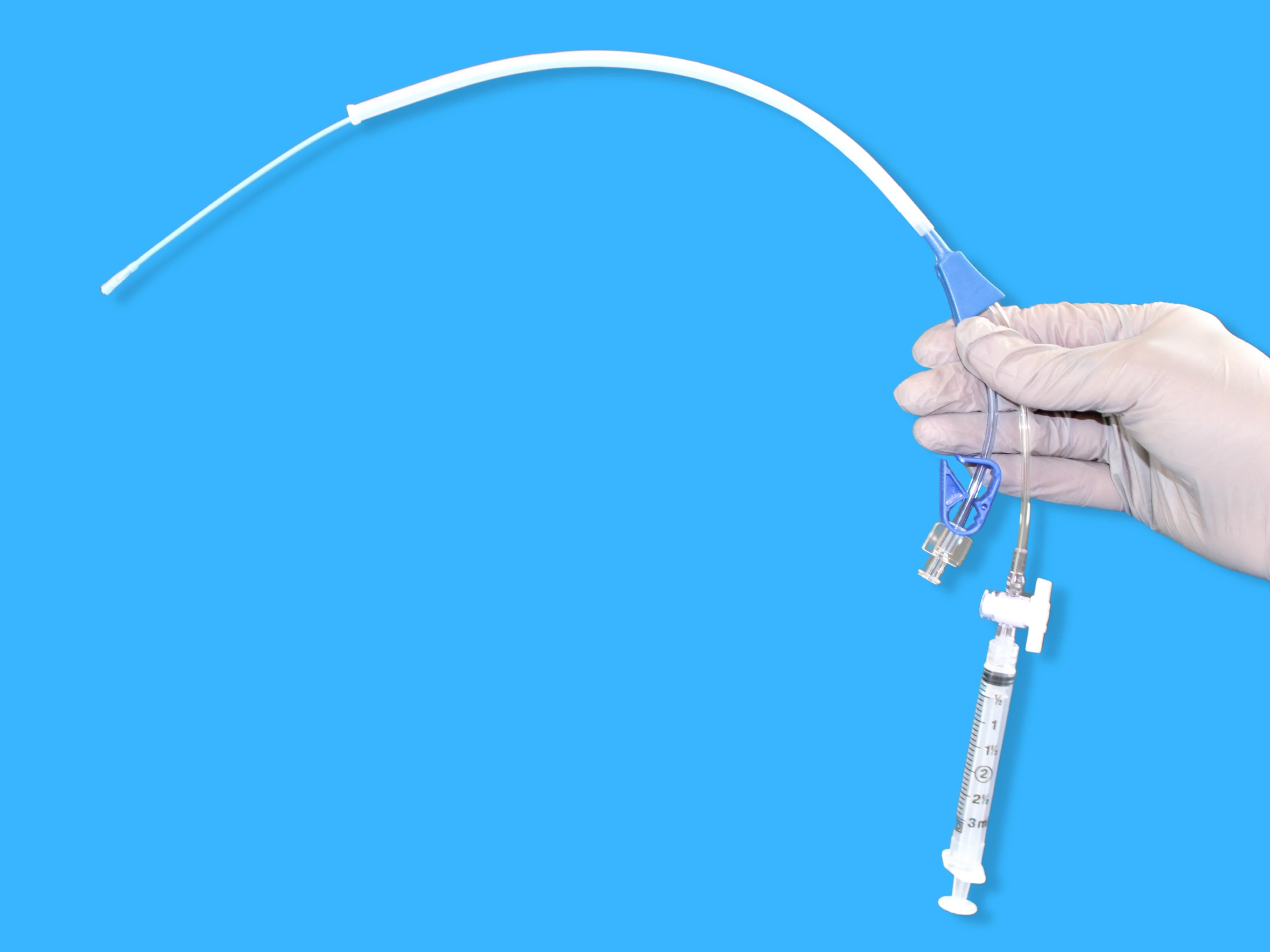 HSG Procedure Tray With Shapeable & Flexible HSG Catheter
