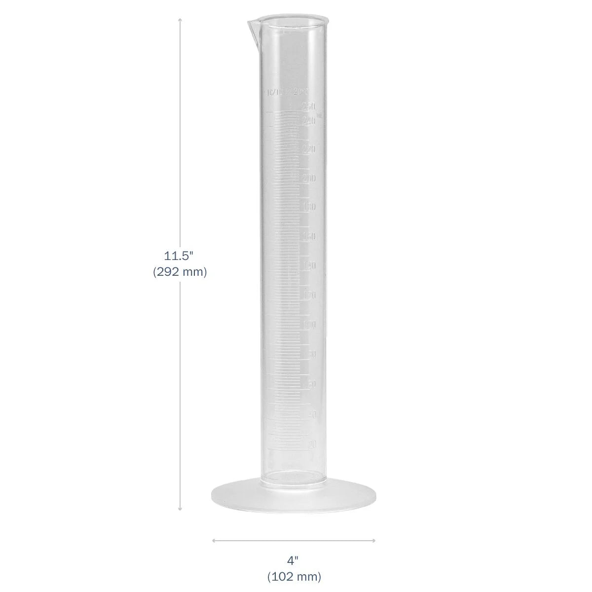 Apothecary Products Transparent & Autoclavable Graduated Cylinder