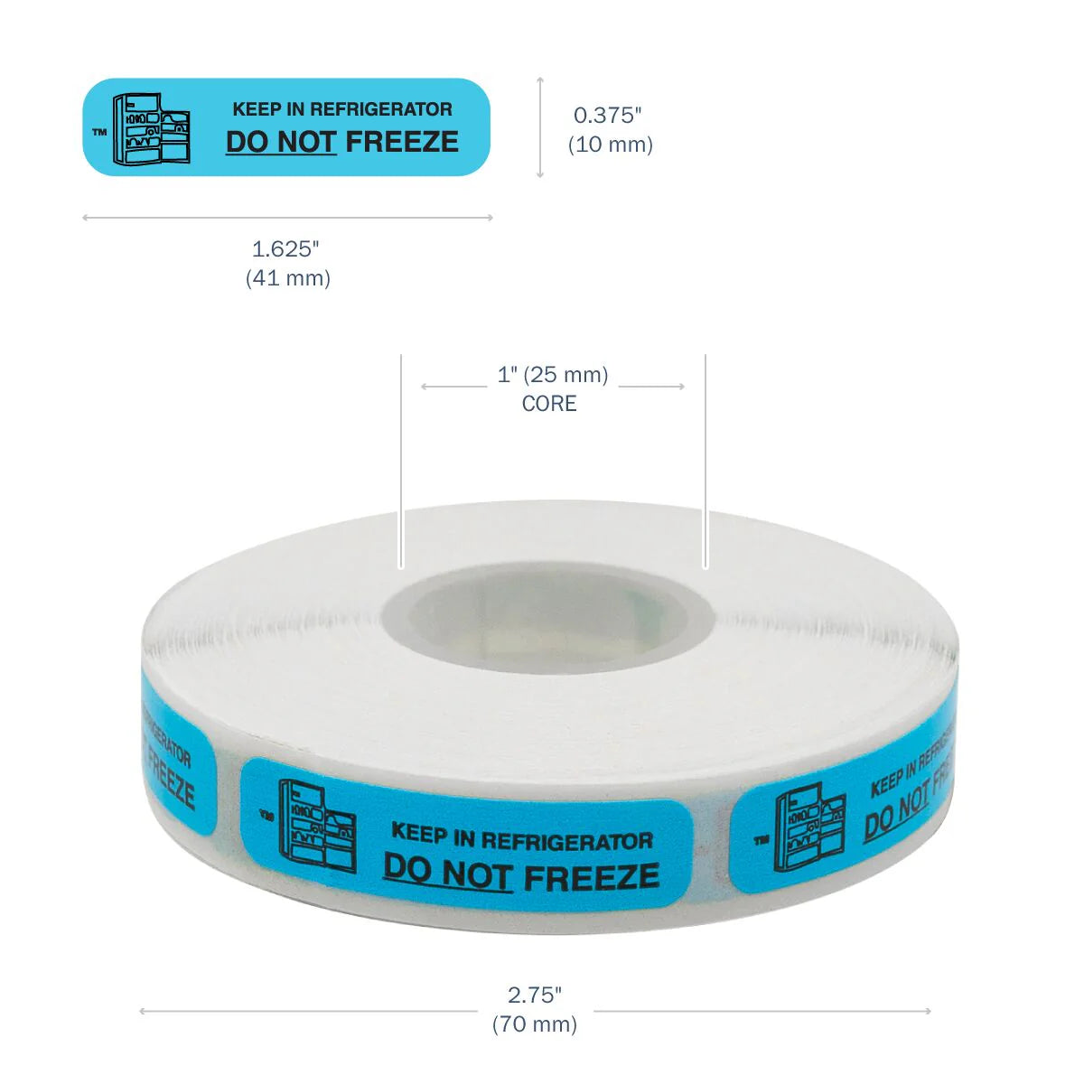 Apothecary Products-40115 "DO NOT FREEZE" Label (Pack of 1000)