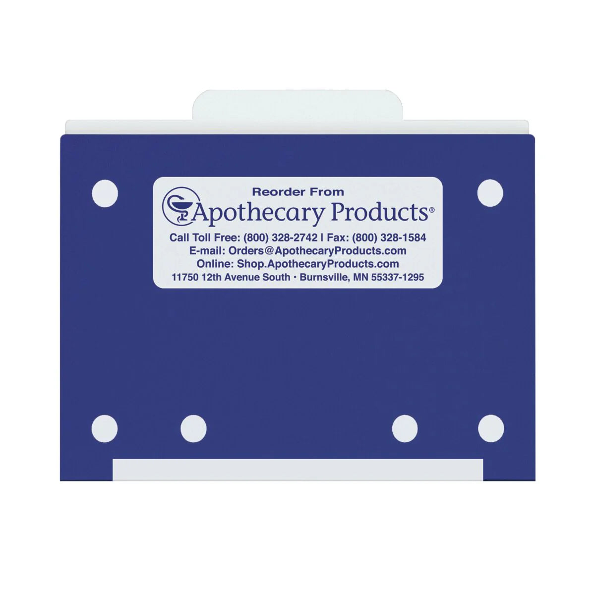 Apothecary Products File Folders with Tabs