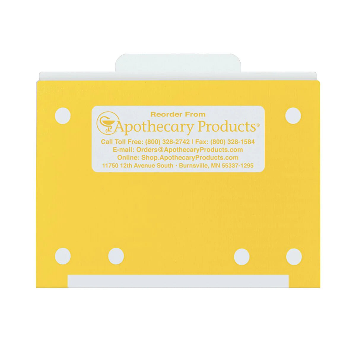 Apothecary Products File Folders with Tabs