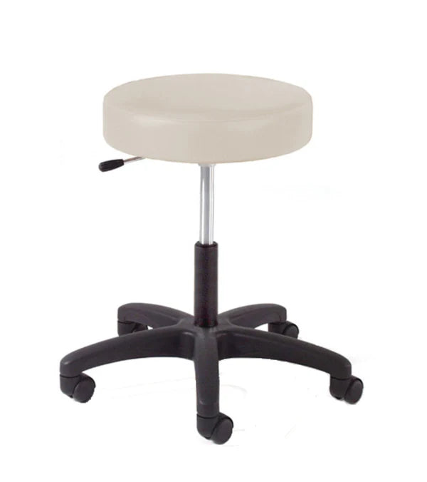 Graham Field Lab/Counter Stool, Single Lever Release, Black Composite Base w/Backrest and Foot Ring
