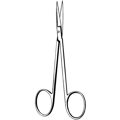 Sklar-98-104 Merit Iris Scissors, Sharp/Sharp, 1/ea