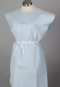 TIDI Products-980854 Choice Capes - Patient Cape, Poly / Tissue, Sky Blue, 30" x 21" -
