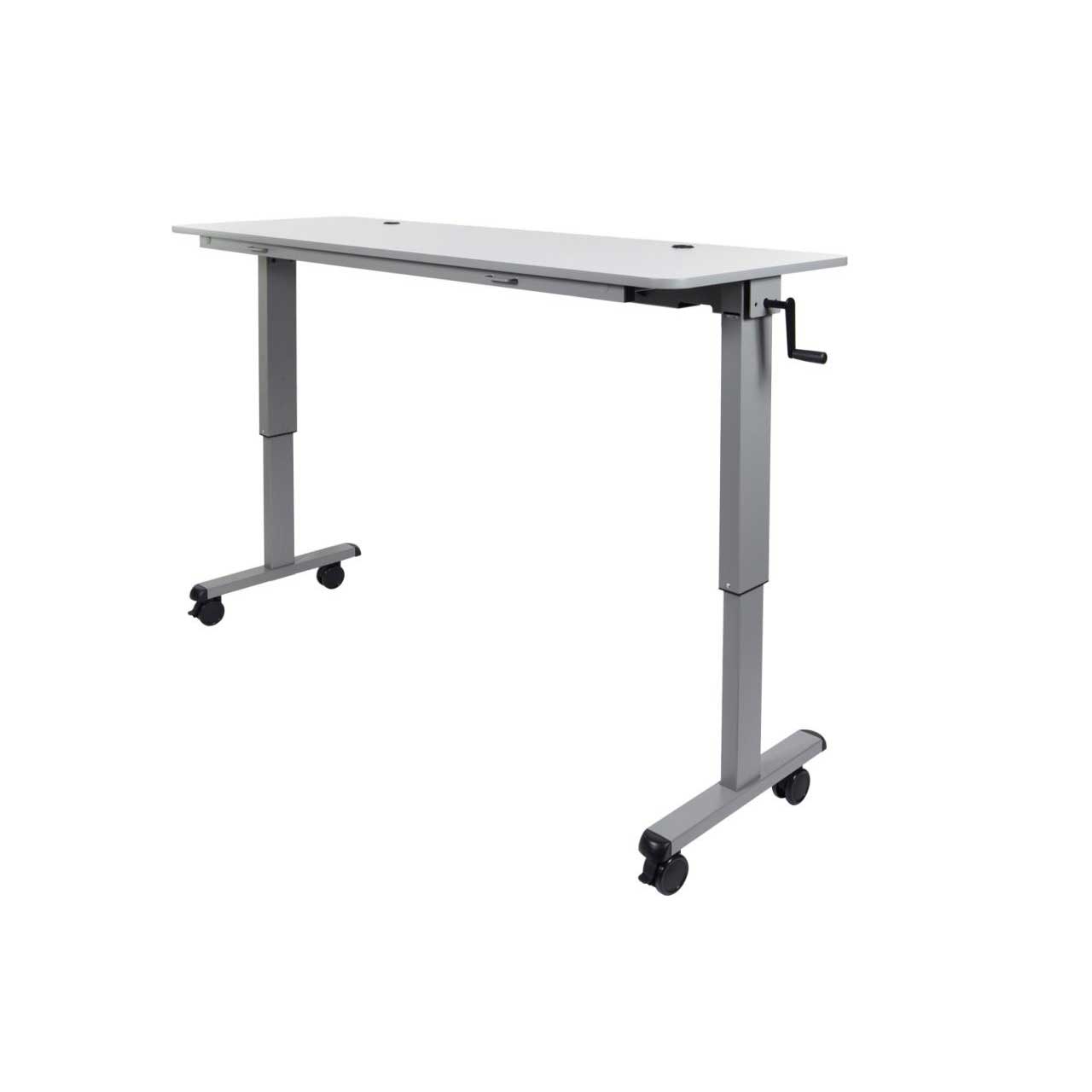Luxor-STAND-NESTC-72 72" Adjustable Flip Top Table with Crank Handle