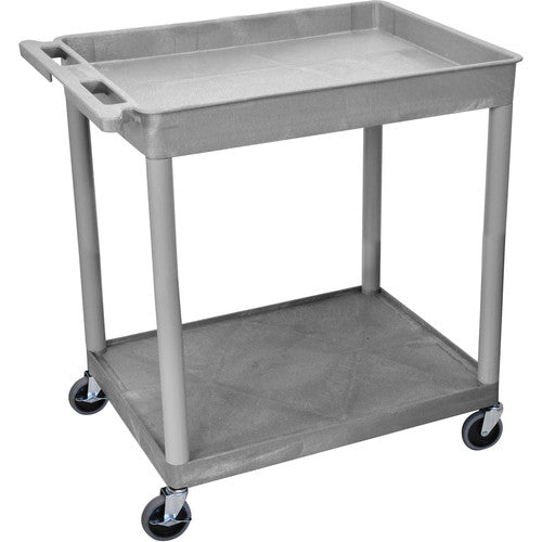 Luxor-TC12-G 32x24" Heavy Duty Utility Cart (Gray)