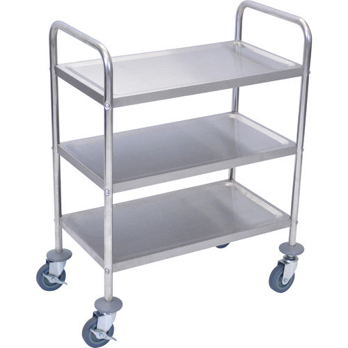 Luxor-L100S3 3-Shelf Stainless Steel Cart