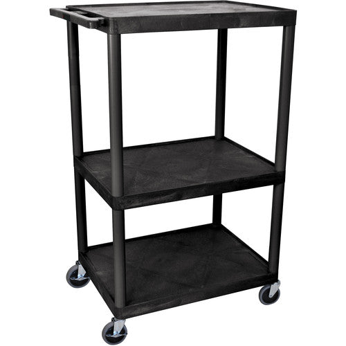 Luxor-LP54E-B 54" Extra-Wide LP Table w/Electric (Black)