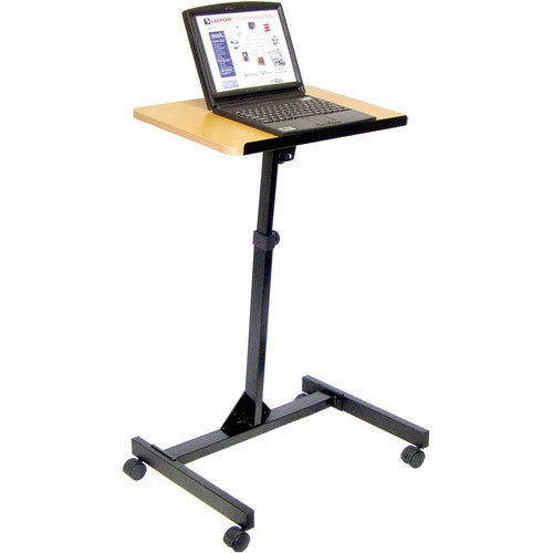 Luxor-LX9128 Adjustable Lectern - (Red Oak/Blk Frame)