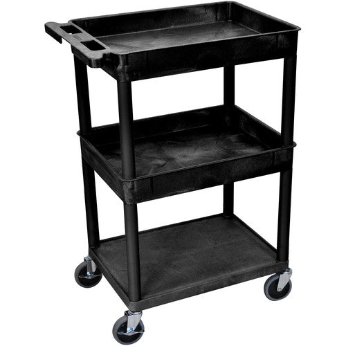 Luxor-STC112-B 24x18" HD Utility Cart (Black)
