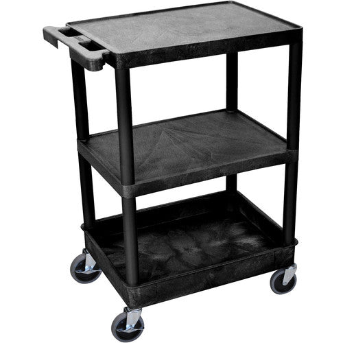 Luxor-STC221-B 24x18" Heavy Duty Utility Cart (Black)