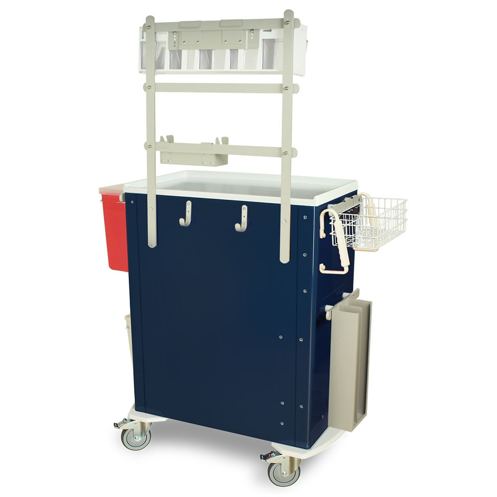 Harloff-MDS3030E06+MD30-ANS3-M-Series Standard Width Tall Anesthesia Cart Six Drawers with Basic Electronic Pushbutton Lock, MD30-ANS3 Package